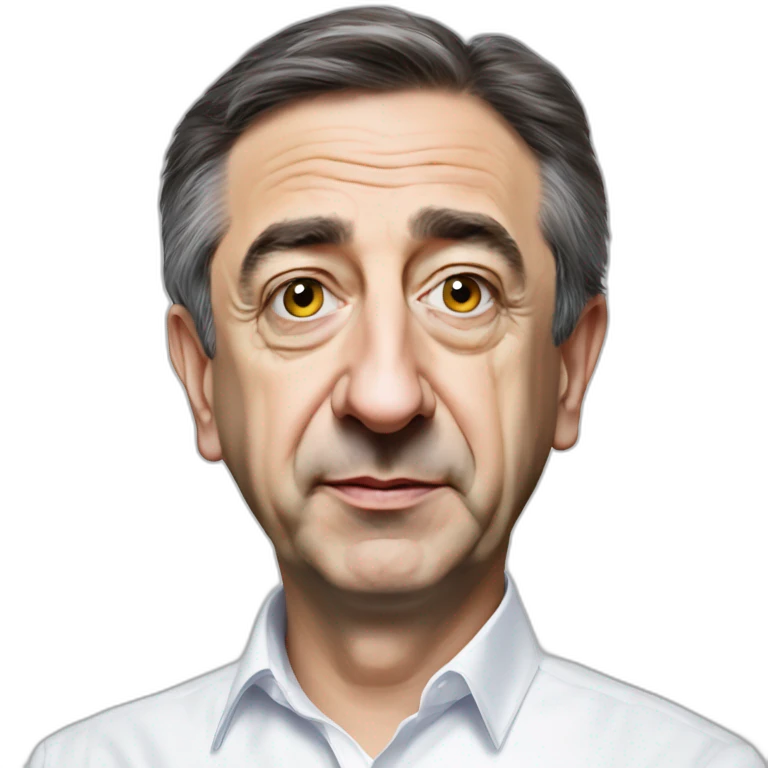 Éric Zemmour qui embrasse Jean-Luc Mélenchon emoji