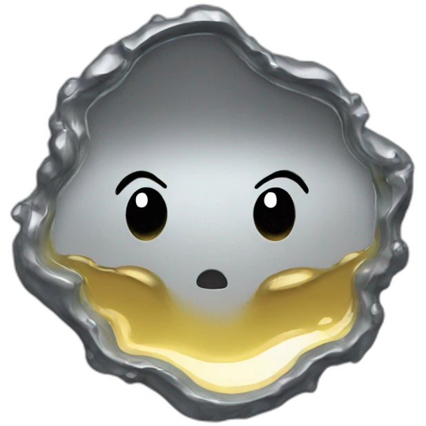Melted mirror emoji
