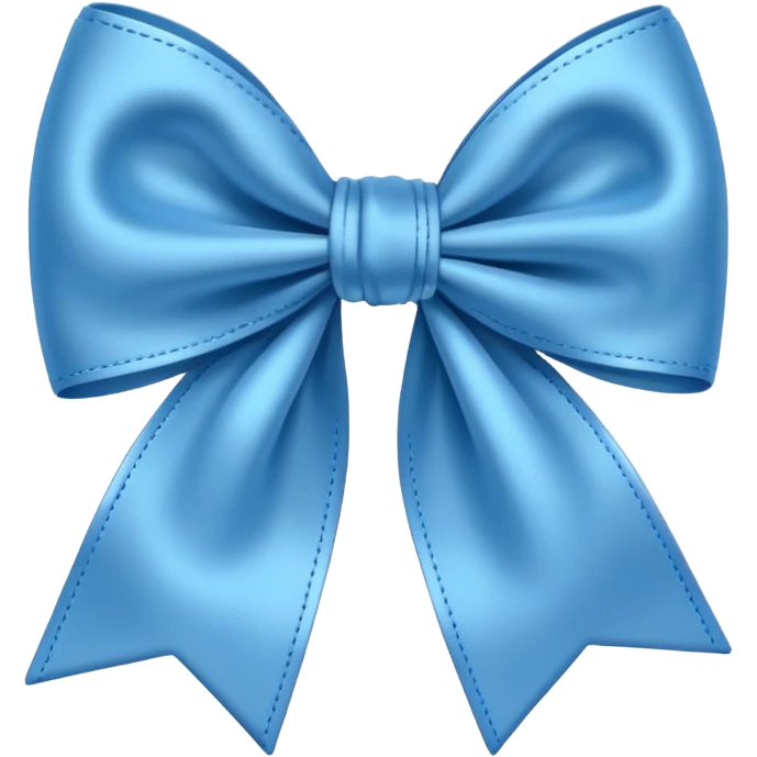 Cute blue bow emoji