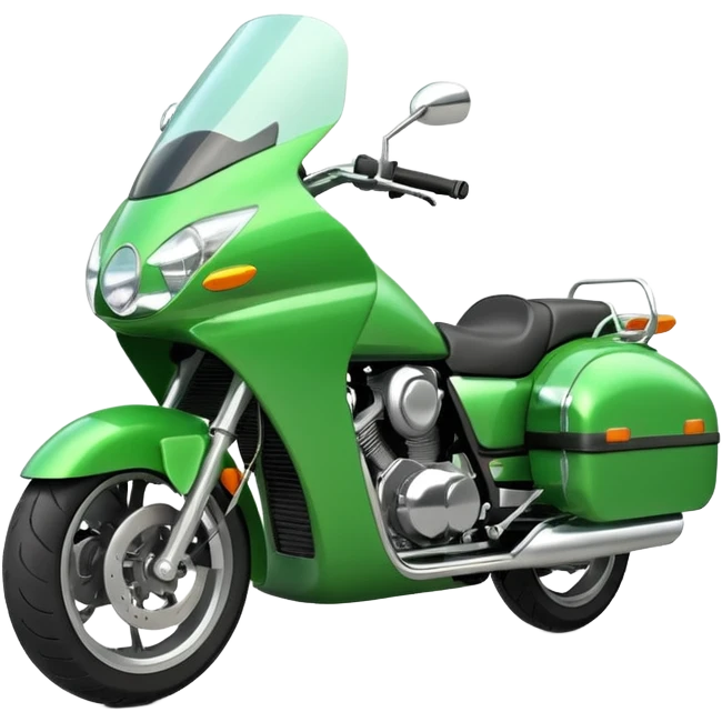 green delivery motorcicle emoji