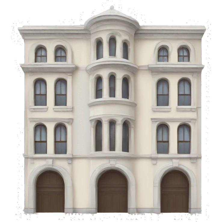 Building with architectural details emoji