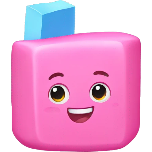Pink Eraser Emoji emoji