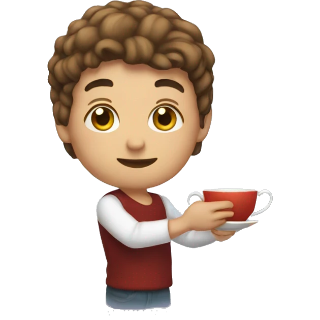holding teacup emoji