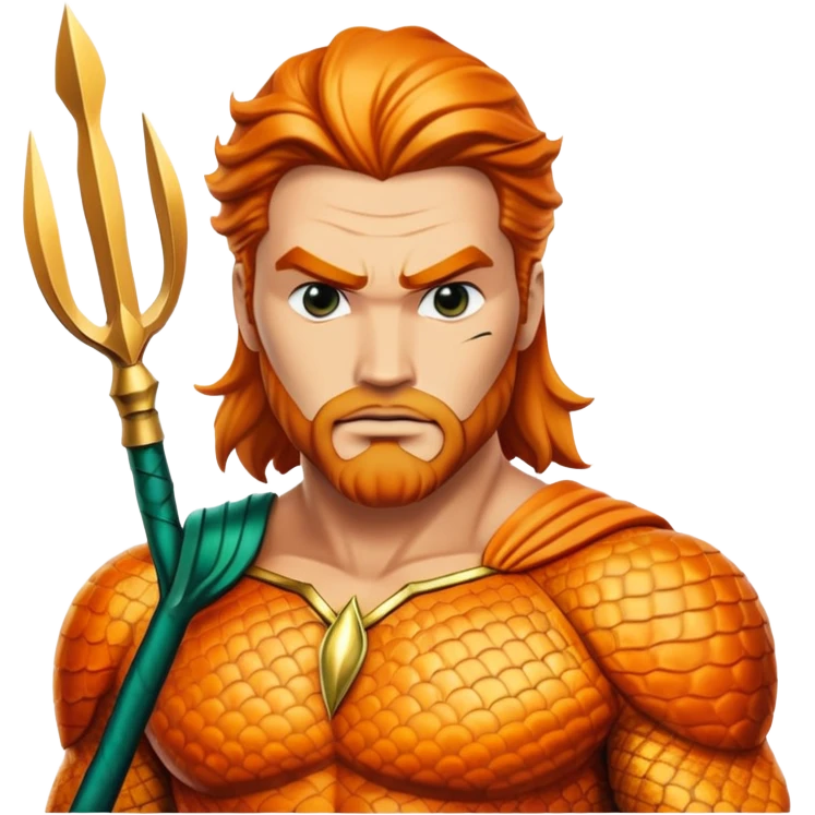 classic Aquaman superhero face emoji