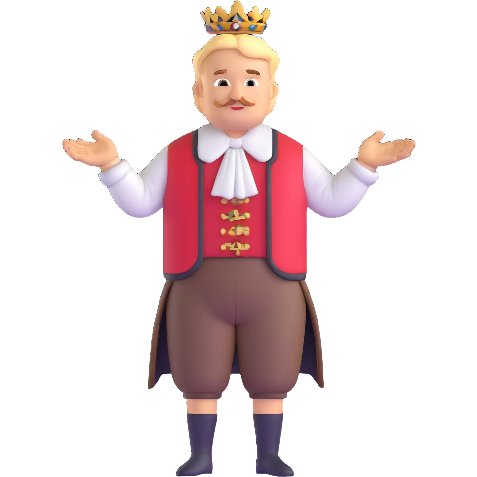 German in traditional Bavarian clothing shrugging emoji