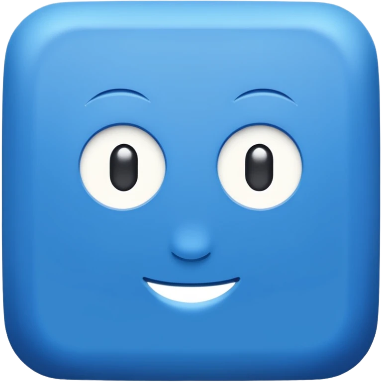 blue square with white letters "HIS" inside emoji