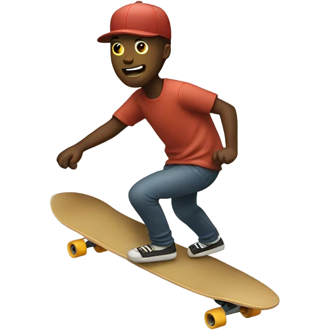 Guy on a longboard  emoji