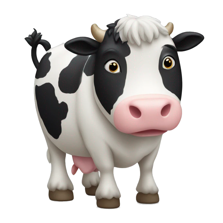 Une vache qui jongle emoji