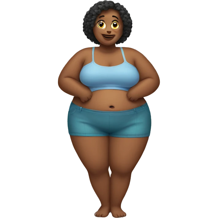 Woman with big belly  emoji