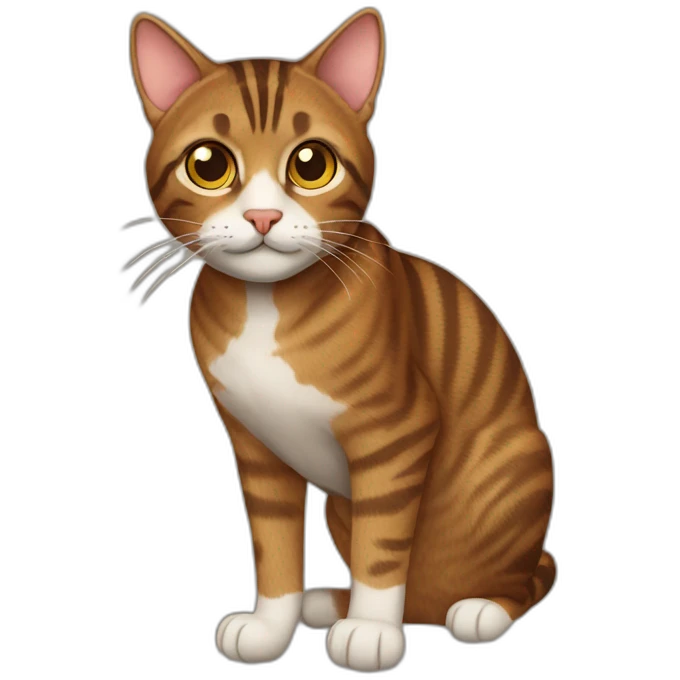 brown tabby cat emoji
