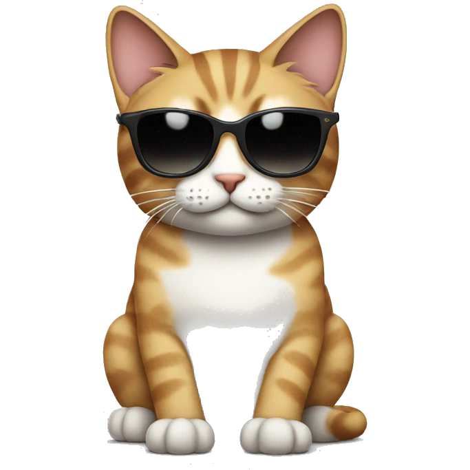 Cat with sunglasses emoji