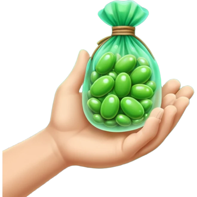 bag of magical beans emoji