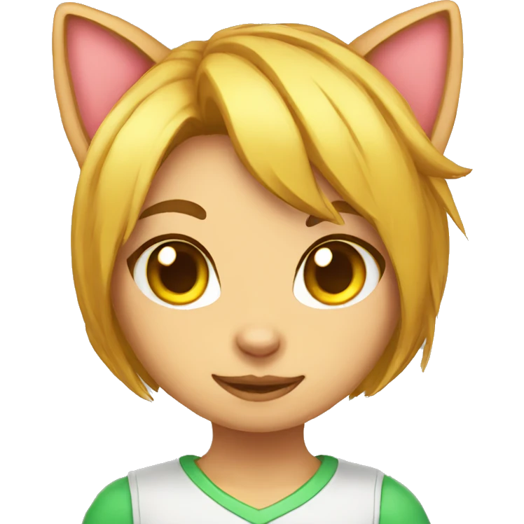 gamer girl cat emoji