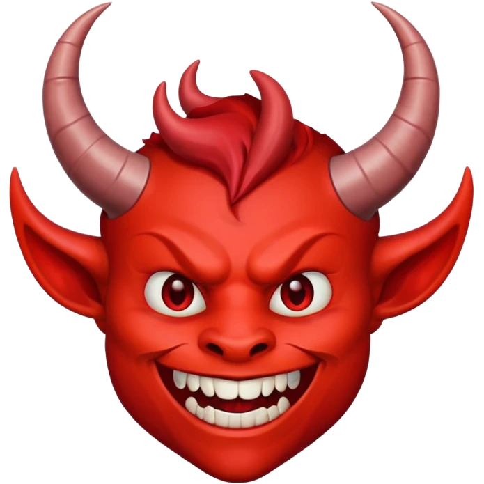 Devil face smiling emoji