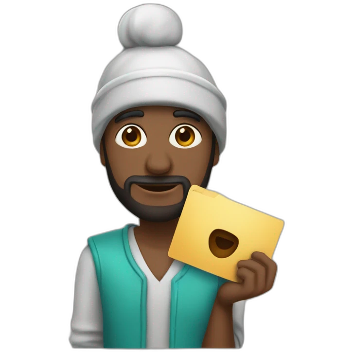Zeymour avec une carte uno emoji