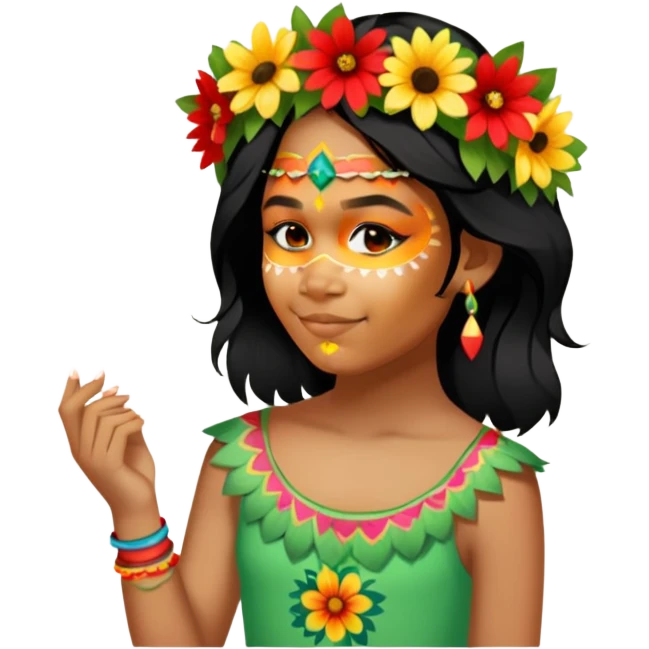 Flower-Crowned Dancer emoji