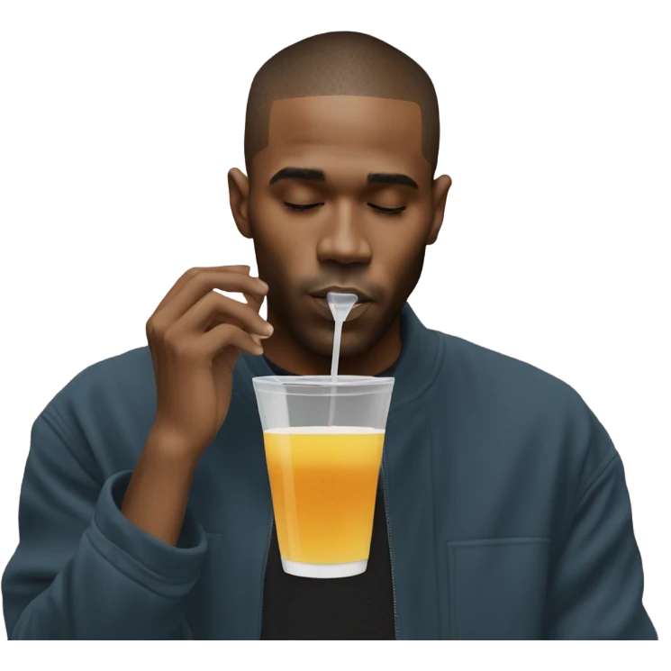 frank Ocean sipping drin emoji