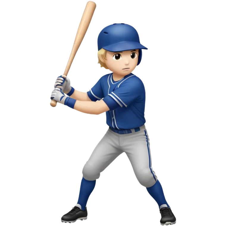 baseball player batting in motion emoji