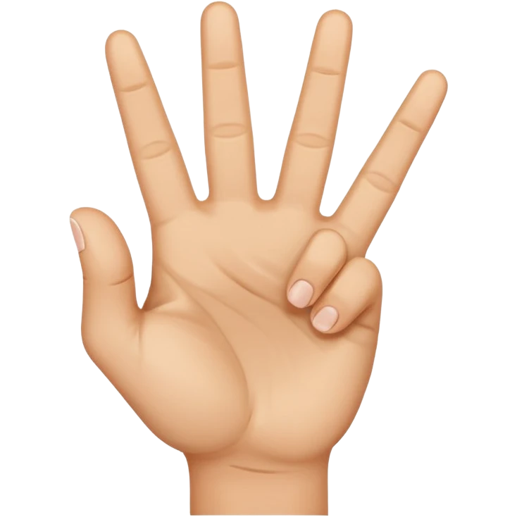 Hand with peace sign and thumb out  emoji