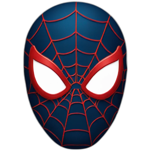 Spider-Man face mask emoji