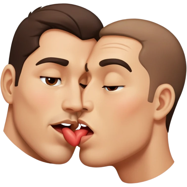 gay niggas kissing emoji