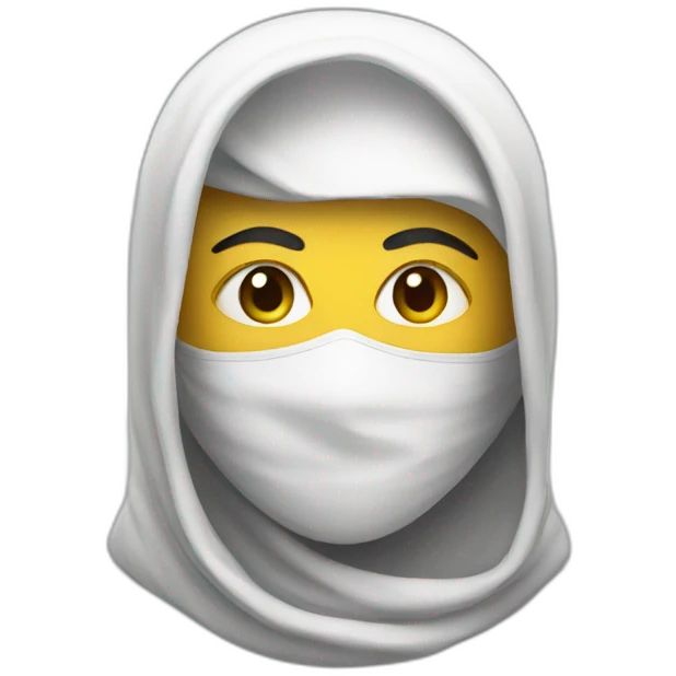 Masked Palestinian emoji