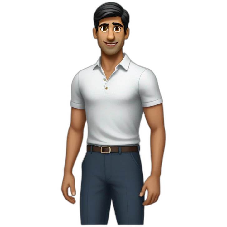 Rishi Sunak short trousers bag of money emoji
