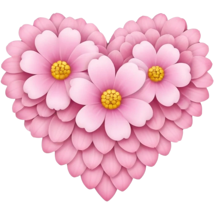 Pink flower heart  emoji