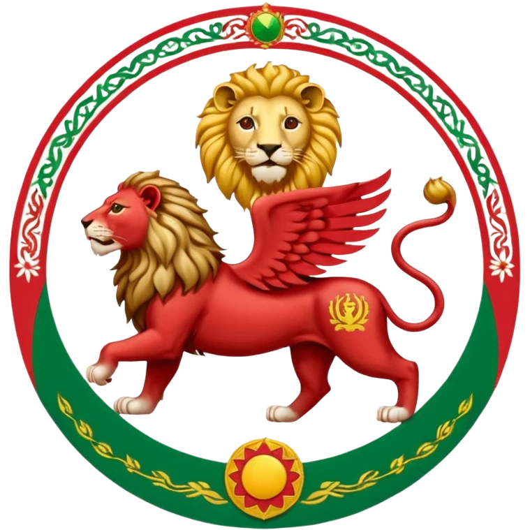 Iranian flag when javid shah was in power emoji