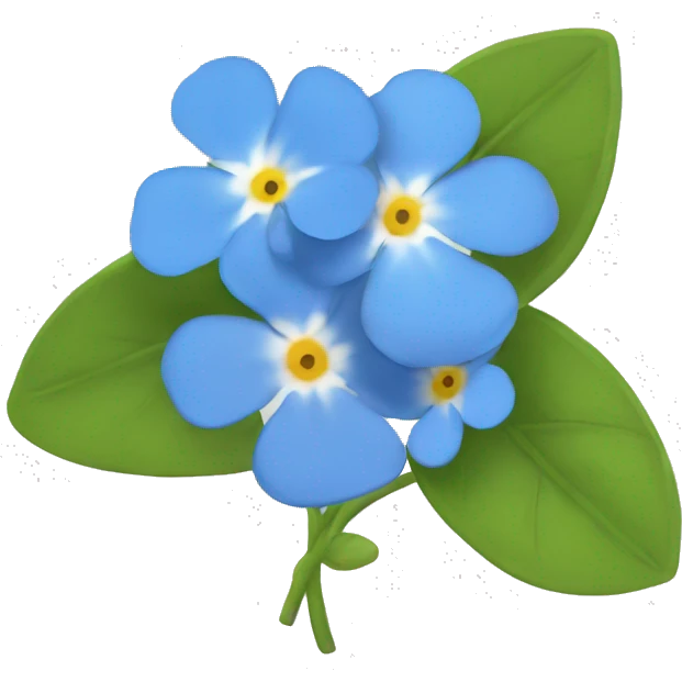 Forget me not emoji