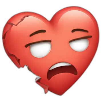 Broken heart emoji