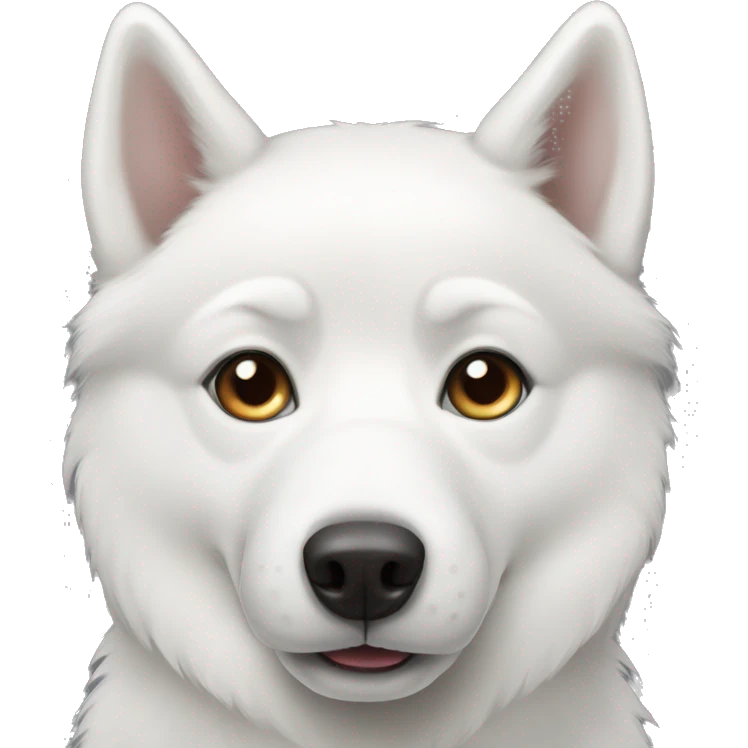 White husky  emoji
