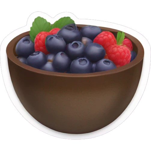 açaí bowl with nutella emoji