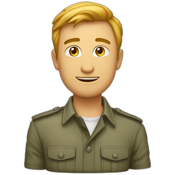 Большой рыжий кот в доспехах в стиле киберпанк emoji