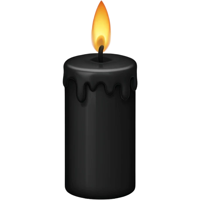 Black candle emoji