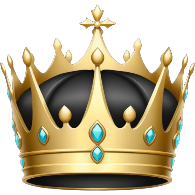 Couronne noir emoji