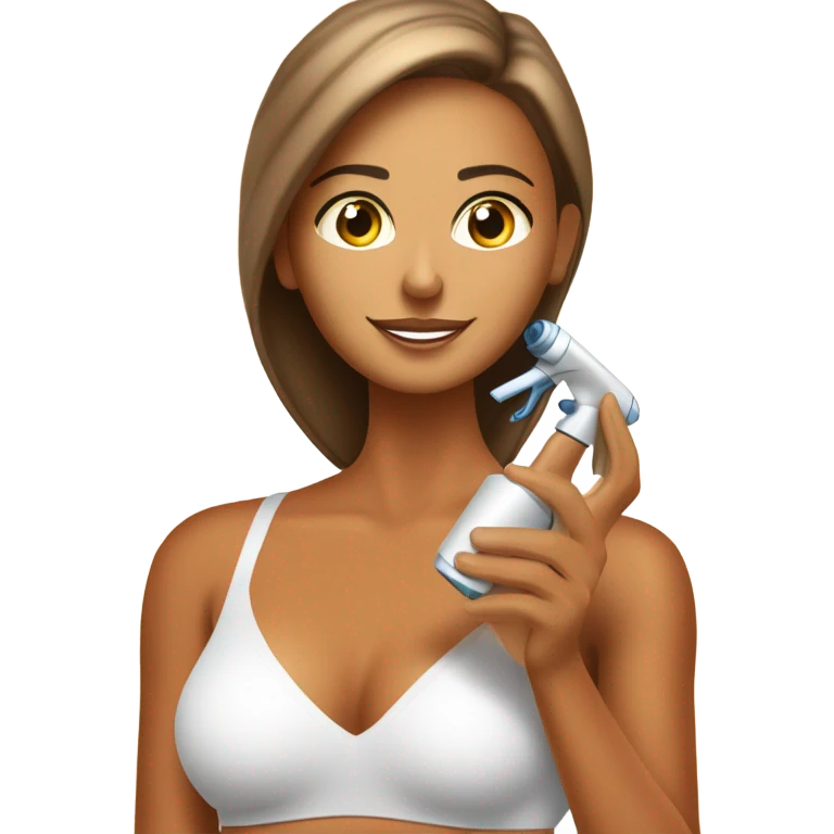 Spray tanning emoji