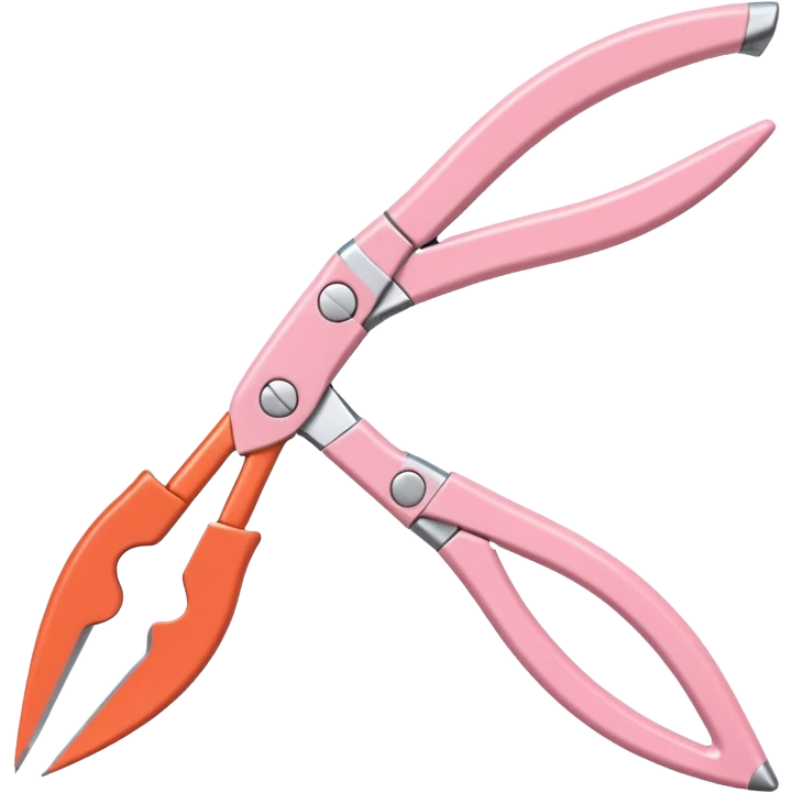 Pastel pink secateurs emoji