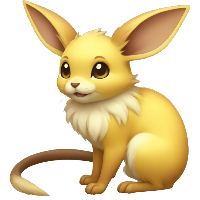 Yellow Electric Mouse Eevee emoji