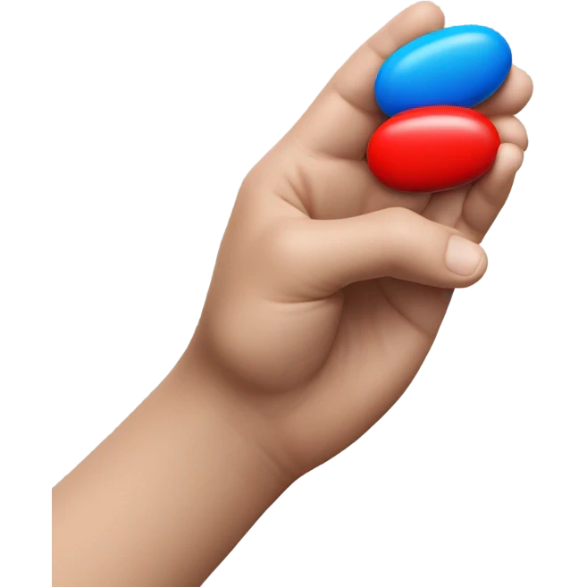 Take the red pill or the blue pill emoji