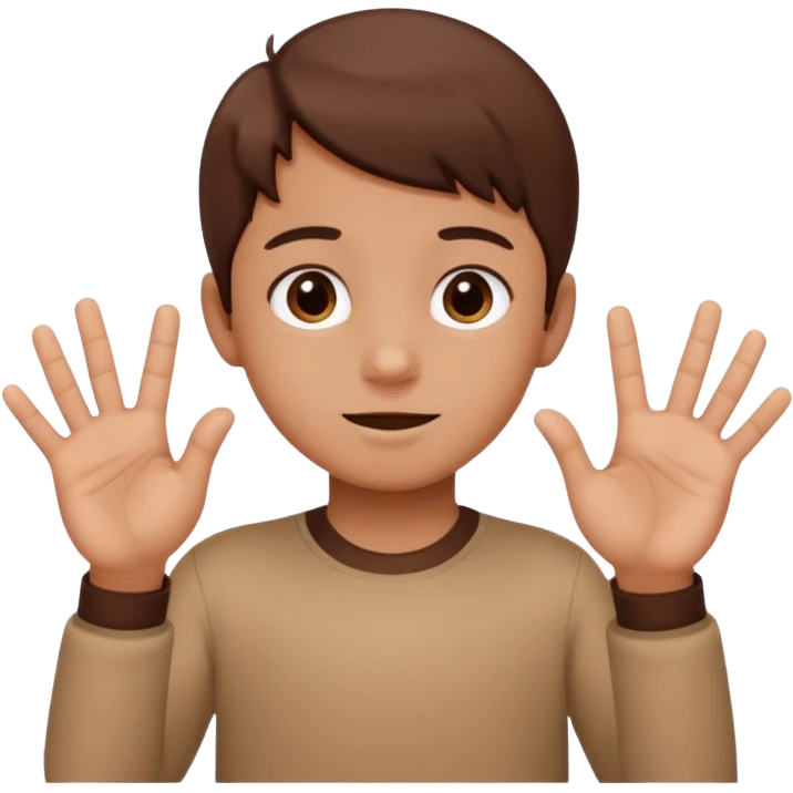 The 67 kid doing 67 with the hands emoji