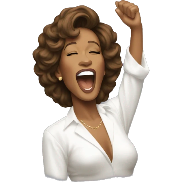 whitney houston performing emoji emoji