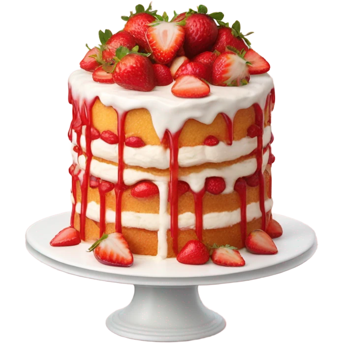 Strawberry cake emoji