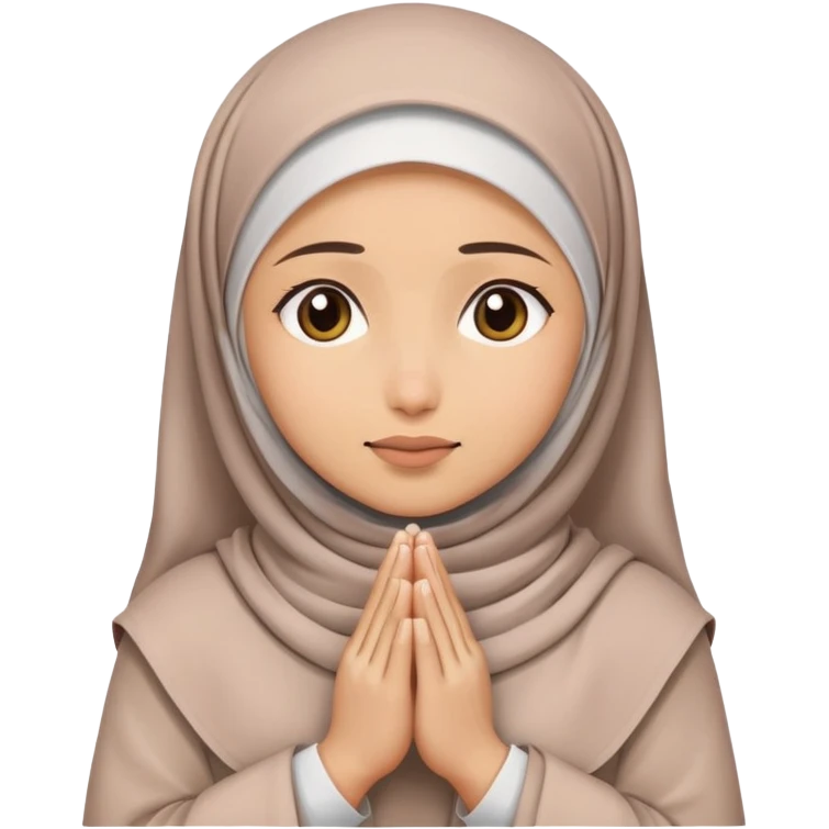 Namaz kılan bir kadın emoji