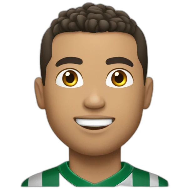 Ronaldo qui fait un prout emoji