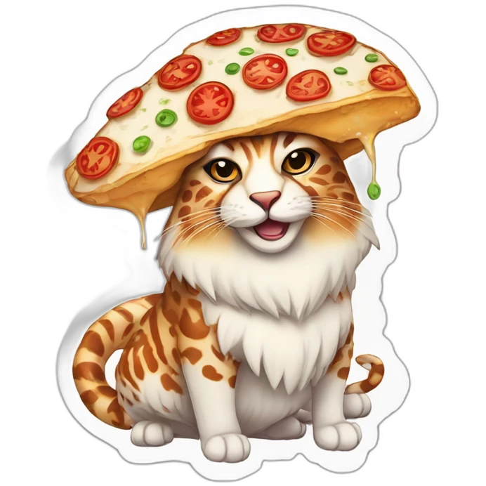 puizza design, in the style of illustrations, intricate details, colorful cartoon, exotic atmosphere, 2d game art, white background, contour, no mockup. sticker. emoji
