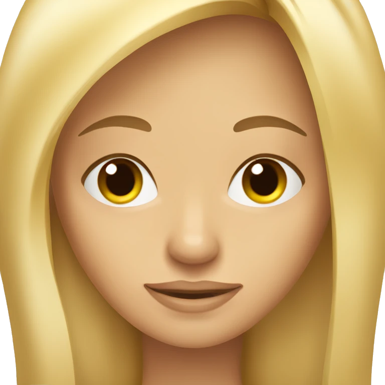 blond long straight haired woman tanned and beautiful spanish looking emoji emoji