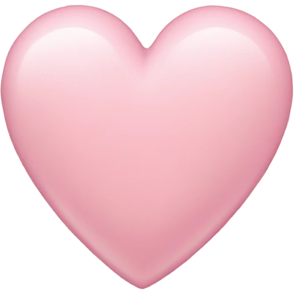 Light pink heart emoji