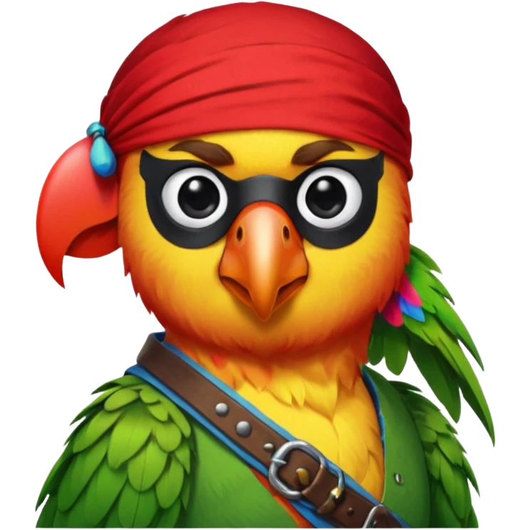 pirate and parrot emoji