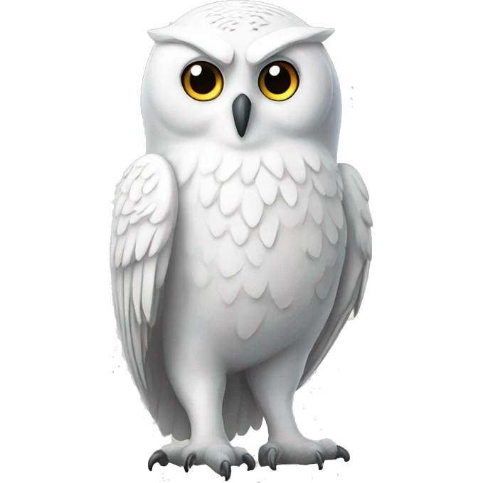 white Owl full height emoji